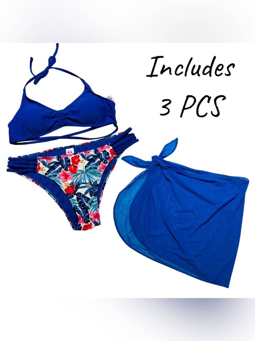 Women’s 2 Piece Swimsuit & Sarong